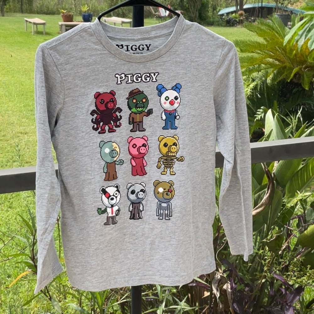 Roblox Piggy unisex Kids' Long-Sleeve Graphic Tee - various characters